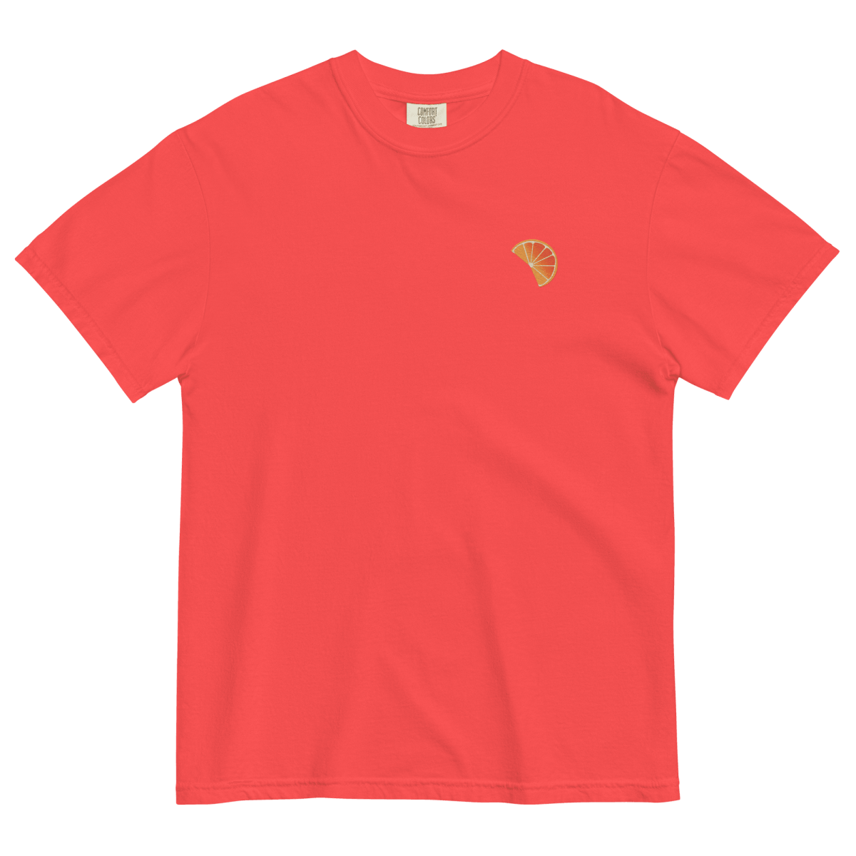 Orange Slice Embroidered T-Shirt