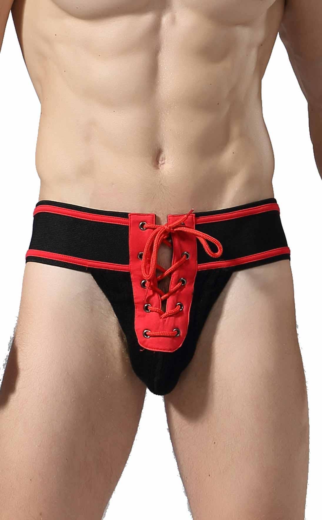 MOB Fetish Football Jockstrap - Red