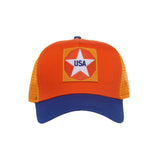 Robert Indiana USA Star Patch Trucker Hat