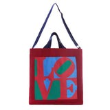 Robert Indiana Love Crossbody Tote Bag