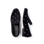 PLAYBOY Duke + Dexter Velvet Mini Rabbit Head Loafers