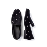 PLAYBOY Duke + Dexter Velvet Mini Rabbit Head Loafers
