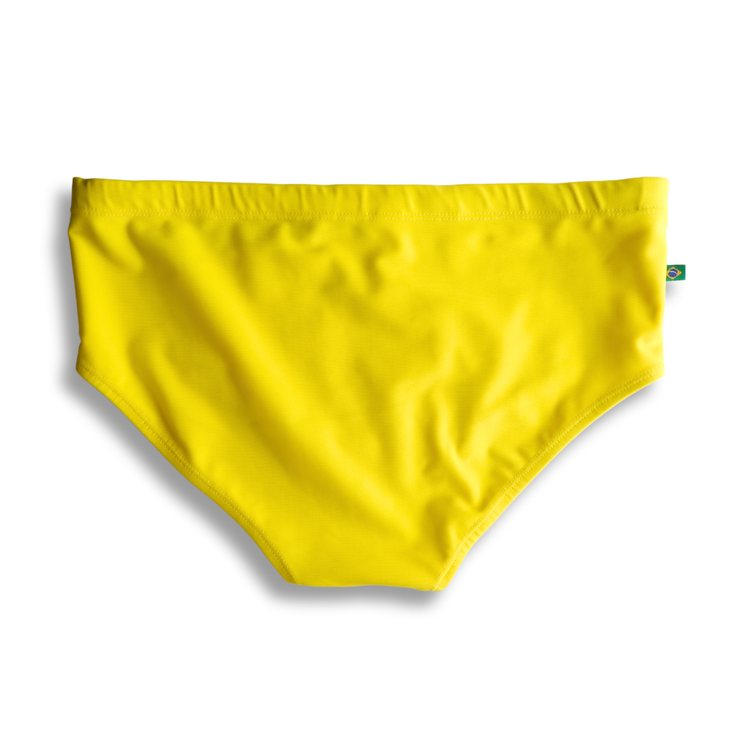 Lemonade Yellow solid Men's Swimming Sunga - Beachwear for Men