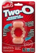 Two-O Double Pleasure Ring Silicone Cock Ring - Vanilla