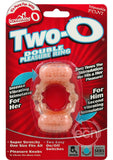Two-O Double Pleasure Ring Silicone Cock Ring - Vanilla