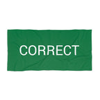 Correct Beach Towel by CULTUREEDIT