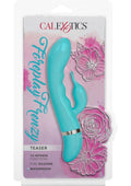 Foreplay Frenzy Teaser Silicone Rabbit Vibrator - Blue