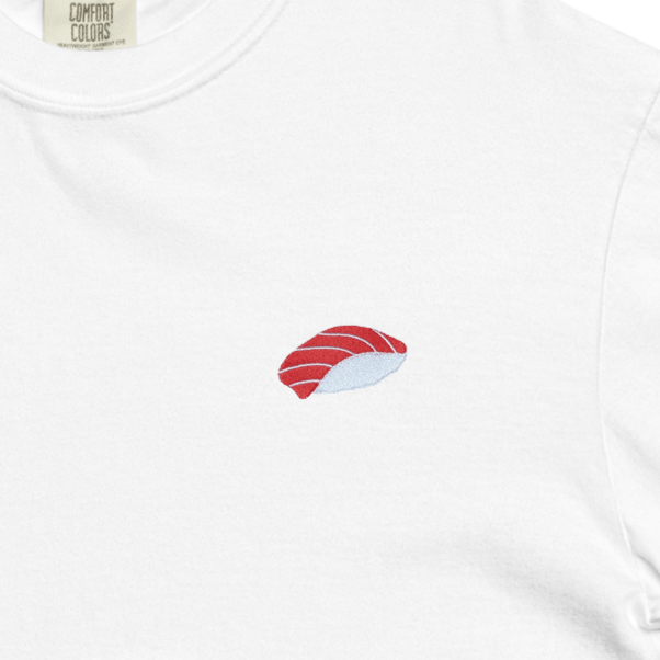 Tuna Sushi Embroidered T-Shirt