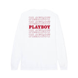 PLAYBOY Repeating Masthead Long Sleeve T-Shirt