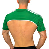 Adidas Sport Shoulders Green Crop Top BY SNEAKERMASK