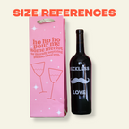 Ho Ho Merlot Wine Bottle Bag - Holiday Gift Bag, Funny Gift Bag