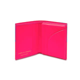 COMME DES GARÇONS Fluo Squares Pink/Blue Bifold Wallet