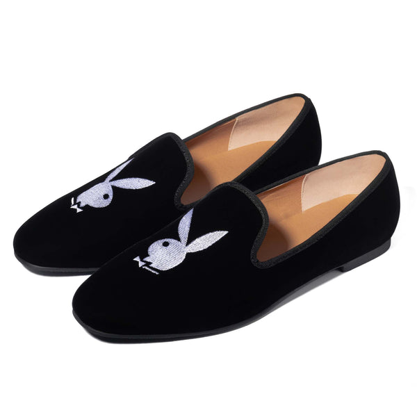 PLAYBOY Men Rabbit Head Loafers