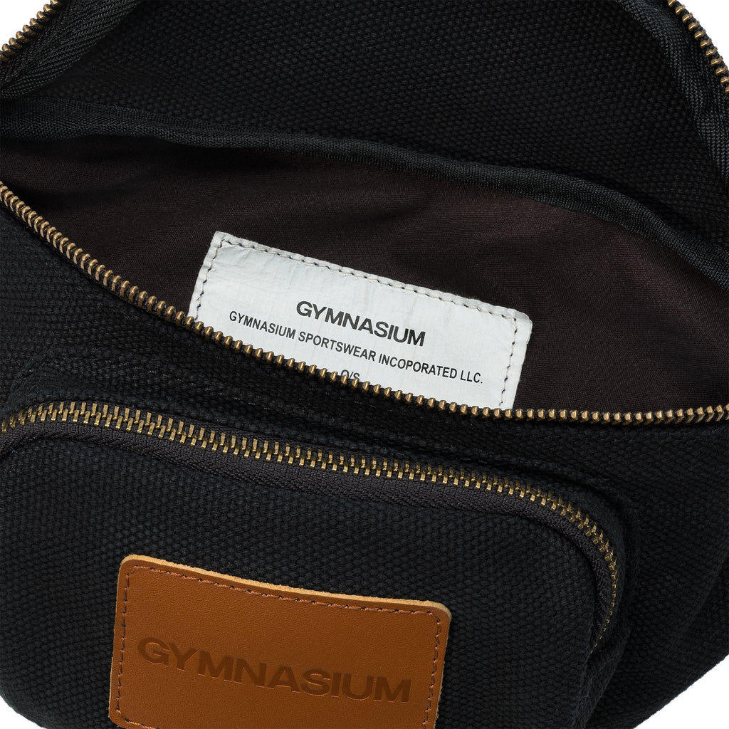 GYMNASIUM BODY BELT BAG BLACK / BROWN