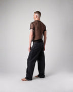 TEAMM8 Edge Net Cropped Tee Jet