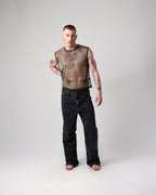 TEAMM8 Edge Net Muscle Tank Forest