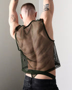TEAMM8 Edge Net Muscle Tank Forest