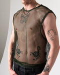 TEAMM8 Edge Net Muscle Tank Forest