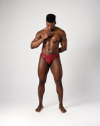 TEAMM8 Edge Net Jock/Thong Maroon