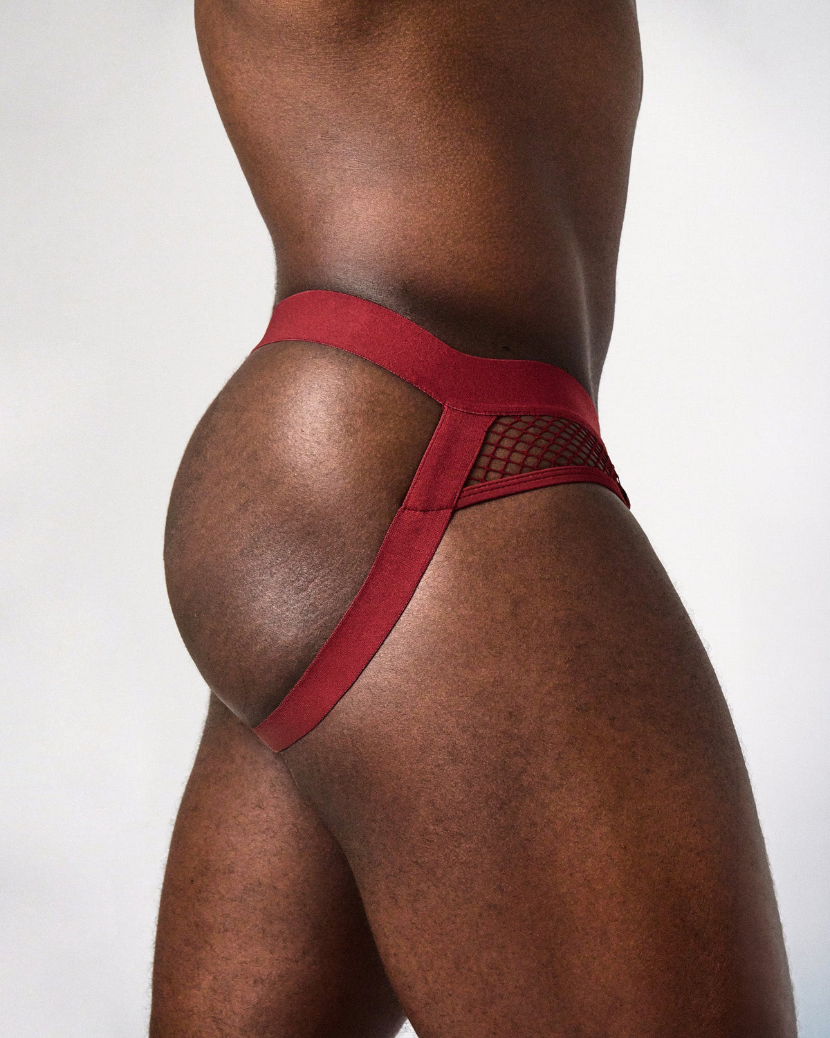TEAMM8 Edge Net Jock/Thong Maroon