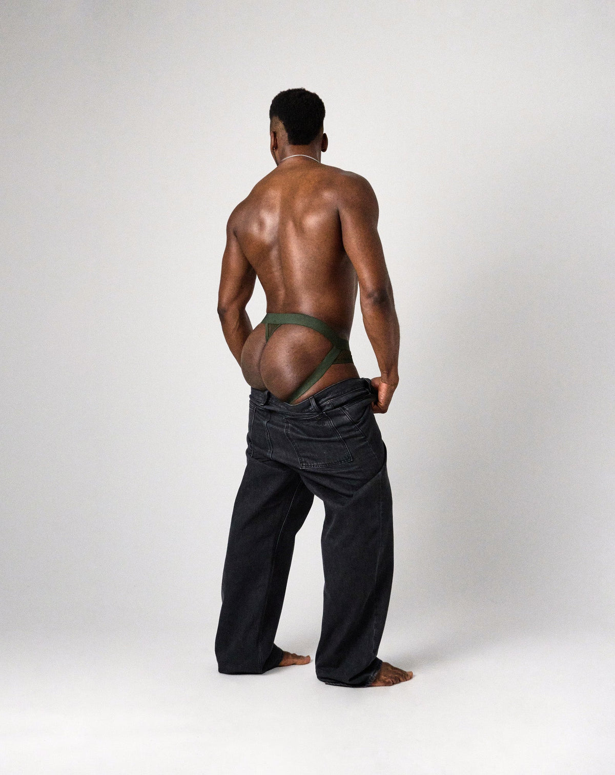 TEAMM8 Edge Net Jock/Thong Forest
