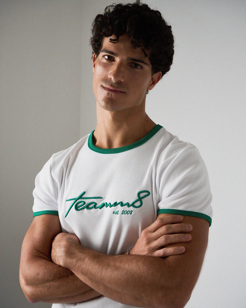 TEAMM8 M.V.P. Retro Cropped Tee - Seafoam