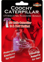 Horny Honey Coochy Caterpillar Vibro Cock Ring - Purple