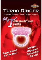 Humm Dinger Super Turbo Vibrating Cock Ring - Magenta