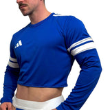 Adidas Neo Blue Long Sleeve Crop Top BY SNEAKERMASK