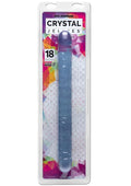 Crystal Jellies Double Dildo 18in - Clear