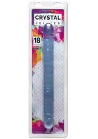 Crystal Jellies Double Dildo 18in - Clear