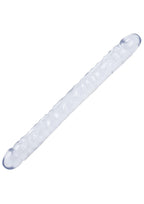 Crystal Jellies Double Dildo 18in - Clear