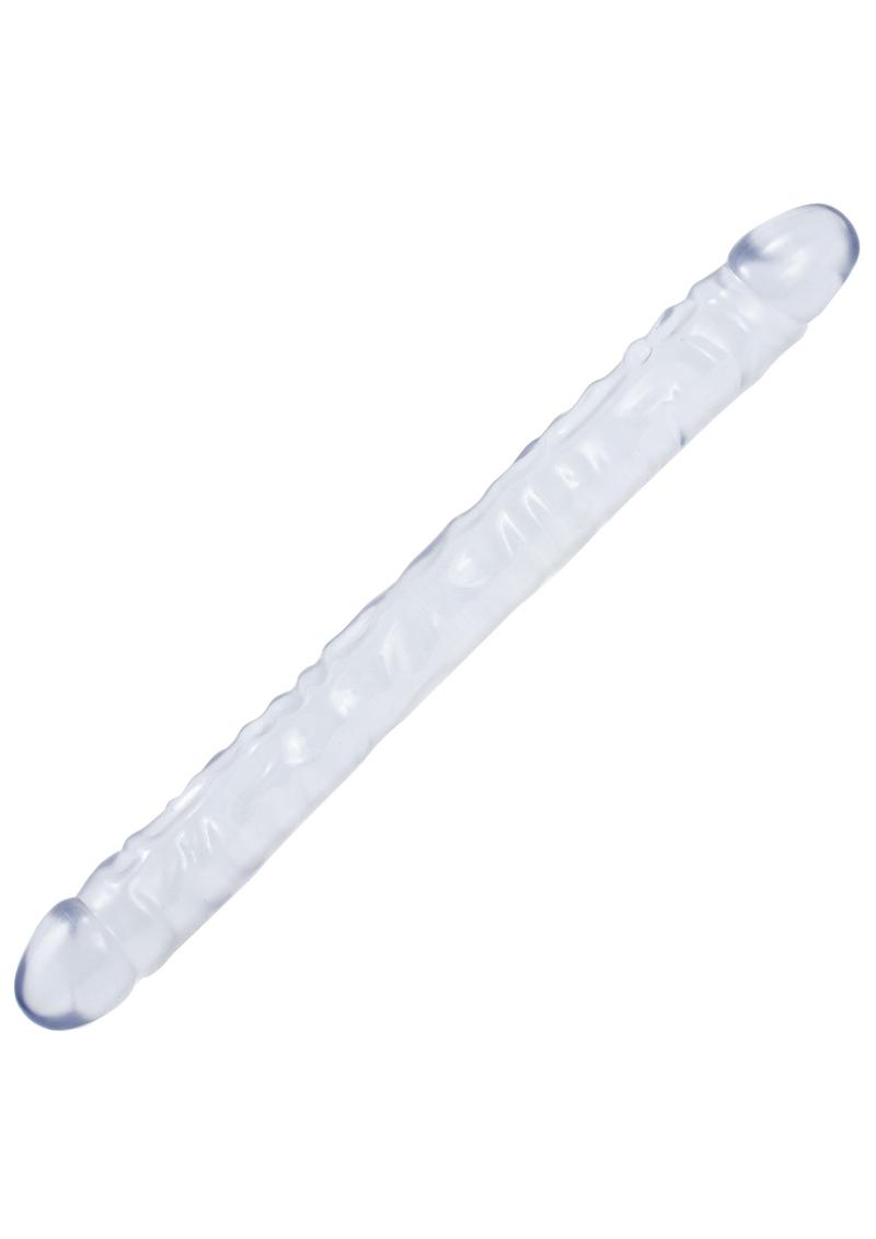Crystal Jellies Double Dildo 18in - Clear