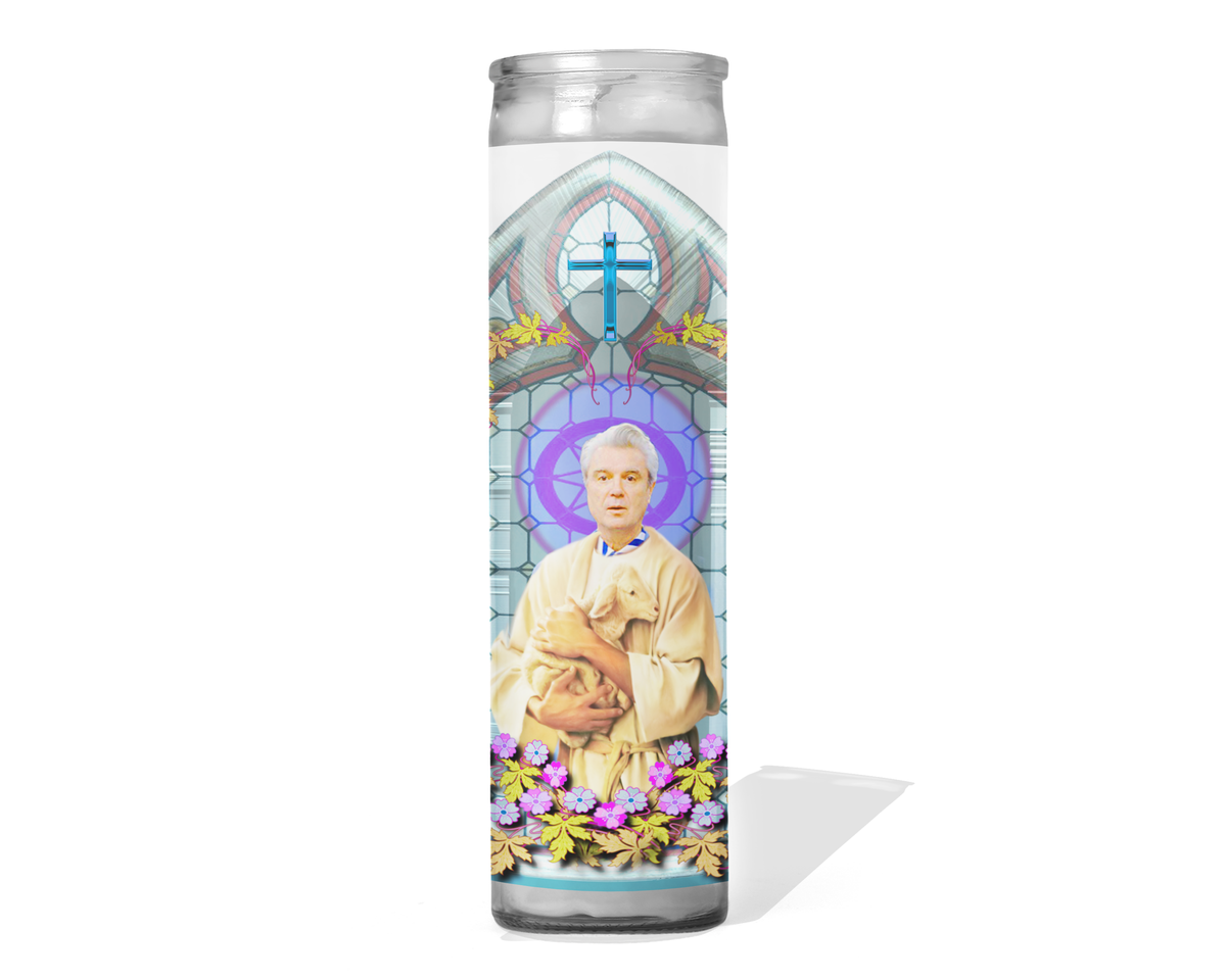 David Byrne Celebrity Prayer Candle