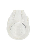 Reversible Texture Penis Extender and Masturbator - Clear