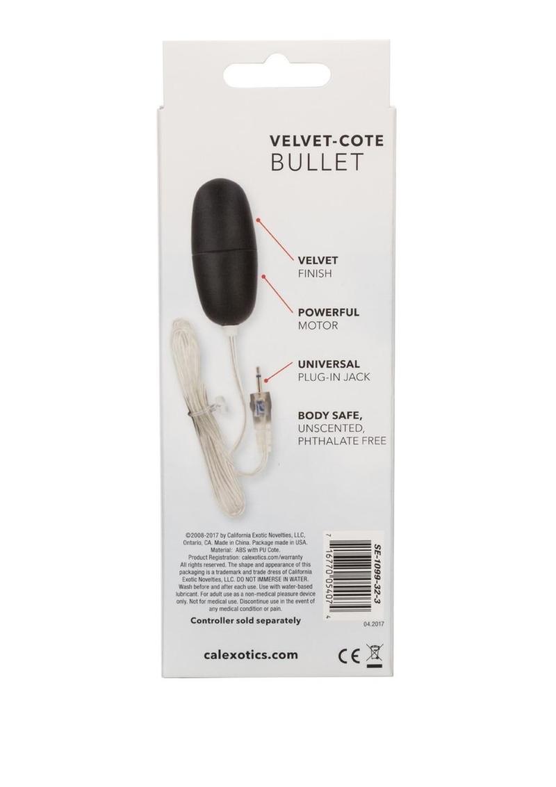Sterling Collection Standard Velvet Cote Bullet - Black