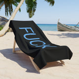 Fuck Beach Towel by CULTUREEDIT