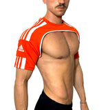 Adidas Sport Shoulders Orange Crop Top BY SNEAKERMASK