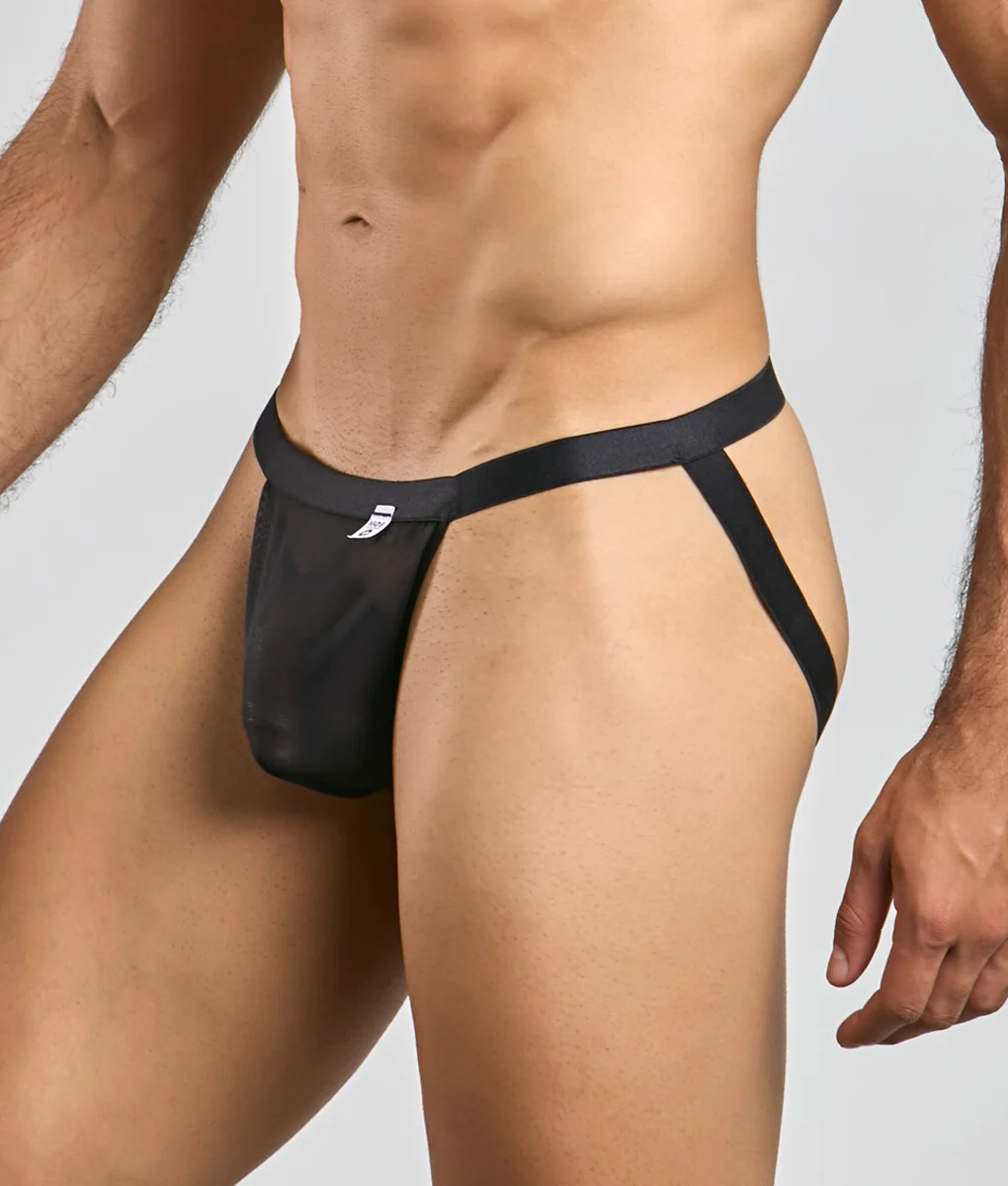 MOB Sexy Jockstrap - Black Mesh