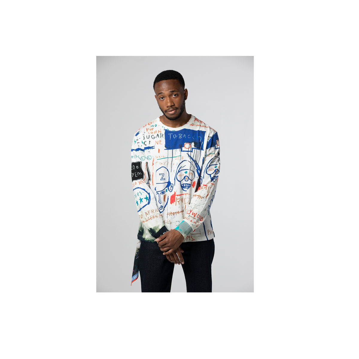 Jean-Michel Basquiat Hollywood Africans Long Sleeve T-Shirt