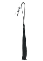 Sex & Mischief Beaded Flogger Noir Whip 16in - Black