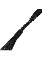 Sex & Mischief Beaded Flogger Noir Whip 16in - Black