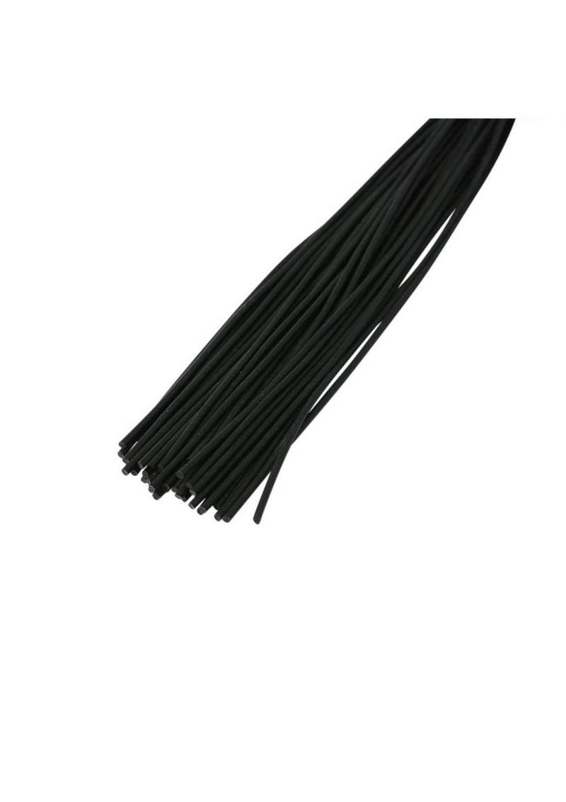 Sex & Mischief Beaded Flogger Noir Whip 16in - Black