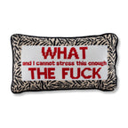 WTF Needlepoint Pillow