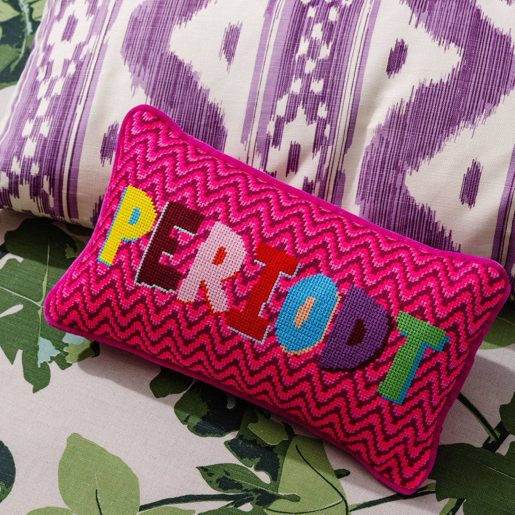 Periodt Needlepoint Pillow