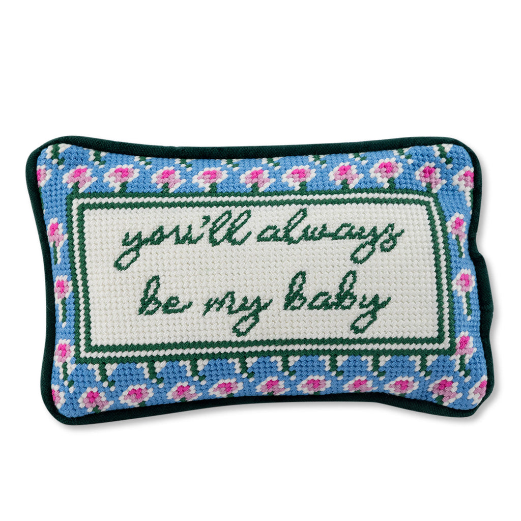 Be My Baby Mini Needlepoint Pillow