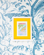 Amalfi Coast Matchbook Art Print