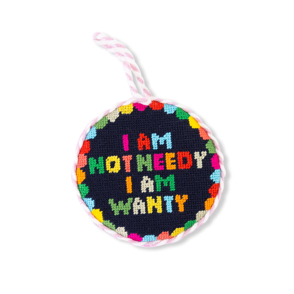 Needlepoint Ornament - Not Needy Rainbow