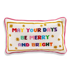 Merry & Bright Needlepoint Pillow