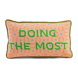 Doing the Most Needlepoint Pillow